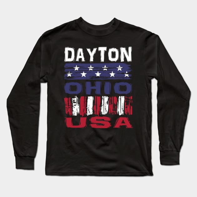 Dayton Ohio USA T-Shirt Long Sleeve T-Shirt by Nerd_art